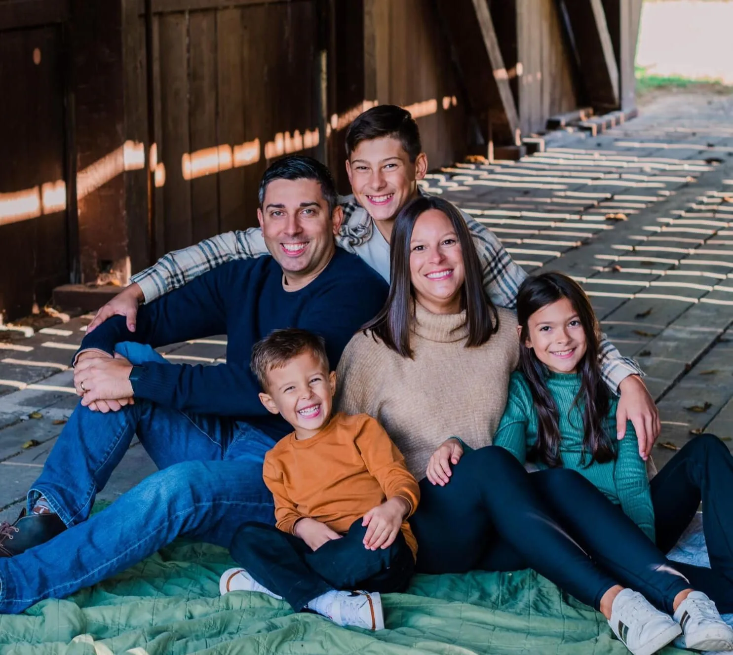 Nick Pietravoia with his family